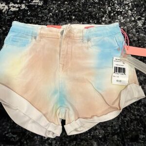 Blank NYC tie dye shorts brand new with tags girls size 14